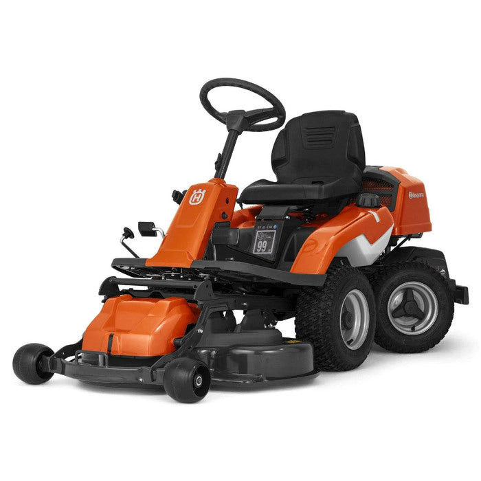 Husqvarna R 214TC Rider Aufsitzmäher: 2-Zylinder, 94cm Combi Mähdeck, Knicklenkung