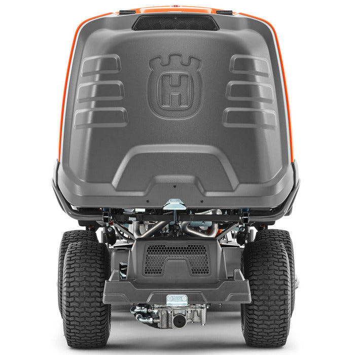 Husqvarna RC 318T Frontmäher: Wendiger Aufsitzmäher mit Knicklenkung, ACTech, Sammel-/Auswurf-Funktion