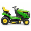 JOHN DEERE X107 Rasentraktor: Leistungsstarker Aufsitzmäher mit 107 cm Mähwerk.
