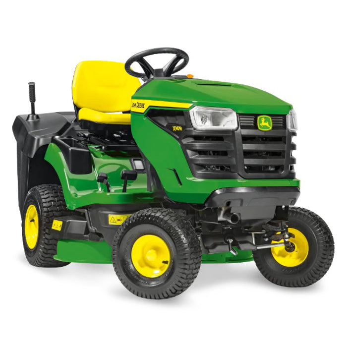 JOHN DEERE X147R Rasentraktor, 92 cm Schnitt, 300L Fangkorb, Robustes Design