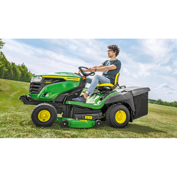 JOHN DEERE X167R Aufsitzrasenmäher: Leistungsstark, 107cm Schnittbreite, 300L Grasfangsack