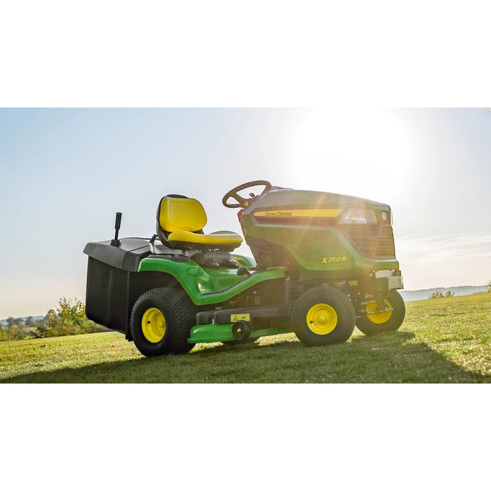 John Deere X350R Rasentraktor: Kraftvoll Mähen, Komfortabel Fahren, Sammelsystem, Kawasaki Motor
