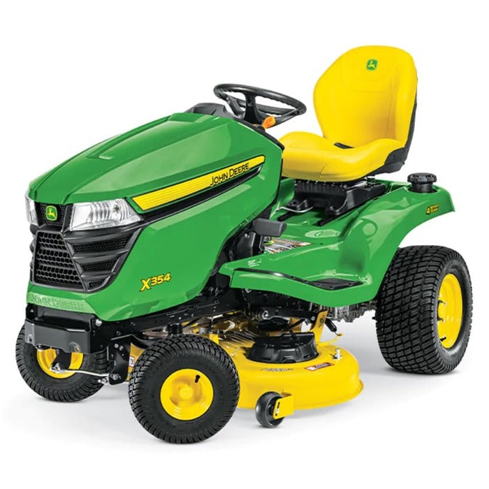 JOHN DEERE X354 Rasentraktor: Leistungsstark, Komfortabel, Vierradlenkung, 8000m² Mähfläche