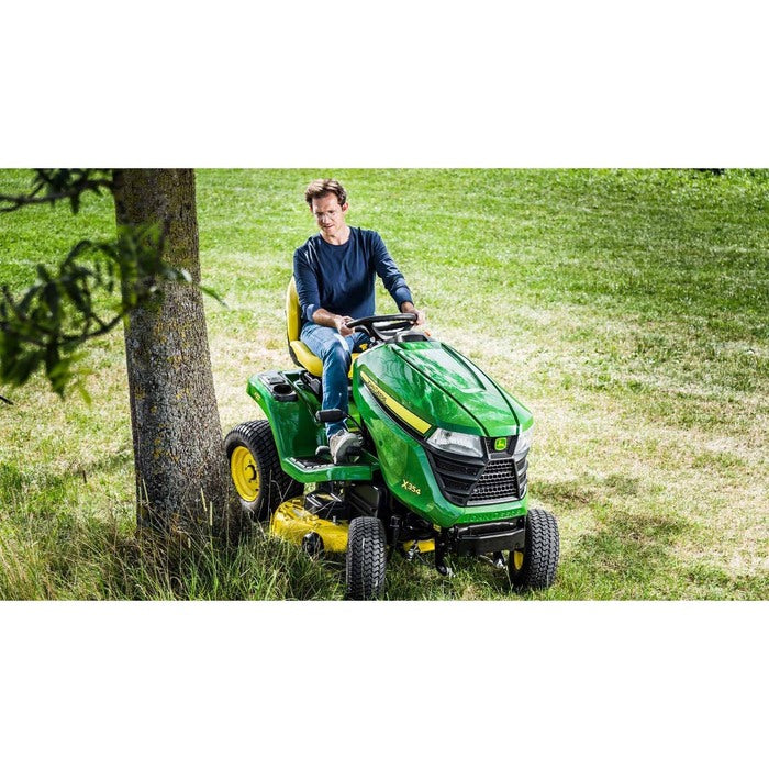 JOHN DEERE X354 Rasentraktor: Leistungsstark, Komfortabel, Vierradlenkung, 8000m² Mähfläche