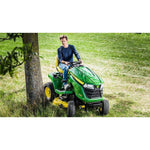Lade das Bild in den Galerie-Viewer, JOHN DEERE X354 Rasentraktor: Leistungsstark, Komfortabel, Vierradlenkung, 8000m² Mähfläche
