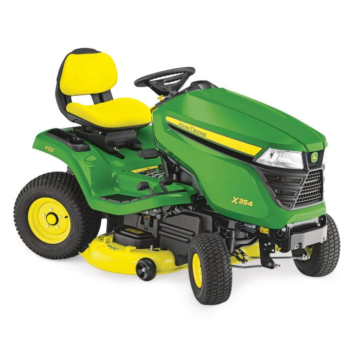 JOHN DEERE X354 Rasentraktor: Leistungsstark, Komfortabel, Vierradlenkung, 8000m² Mähfläche