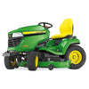 JOHN DEERE X584 Rasentraktor: Leistungsstarker Aufsitzmäher mit Allradlenkung & 122-137cm Schnittbreite