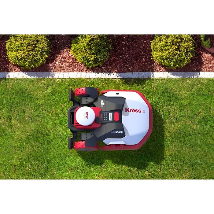 KRESS Mission RTKn KR233E Mähroboter: Kabellos, GPS-gesteuert für 18000m² Rasenflächen