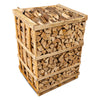 Premium Hartholz Brennholz Palette – 25 cm Scheite – Gemischte Hölzer – 2m³
