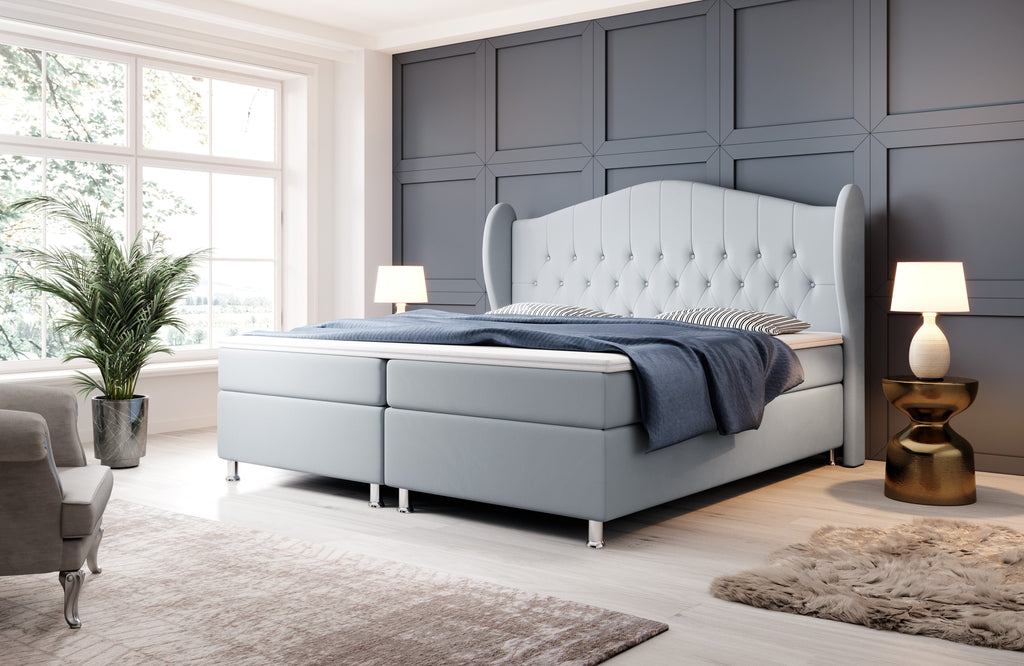 Luxuriöses Boxspringbett Angel mit Stauraum – Modernes Design, Hoher Komfort für erholsamen Schlaf