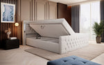 Lade das Bild in den Galerie-Viewer, Elegance Boxspringbett Samt LED USB – Luxus Schlafzimmer mit Stauraum
