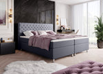 Lade das Bild in den Galerie-Viewer, Luxuriöses Samt Boxspringbett Shabby Chic | Integrierter Stauraum | Optimaler Schlafkomfort

