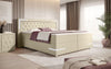 Verona Boxspringbett: Stilvolles Kunstleder, LED-Licht, Stauraum, Top-Schlafkomfort