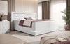 Verona Boxspringbett: Stilvolles Kunstleder, LED-Licht, Stauraum, Top-Schlafkomfort