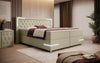 Verona Boxspringbett: Stilvolles Kunstleder, LED-Licht, Stauraum, Top-Schlafkomfort