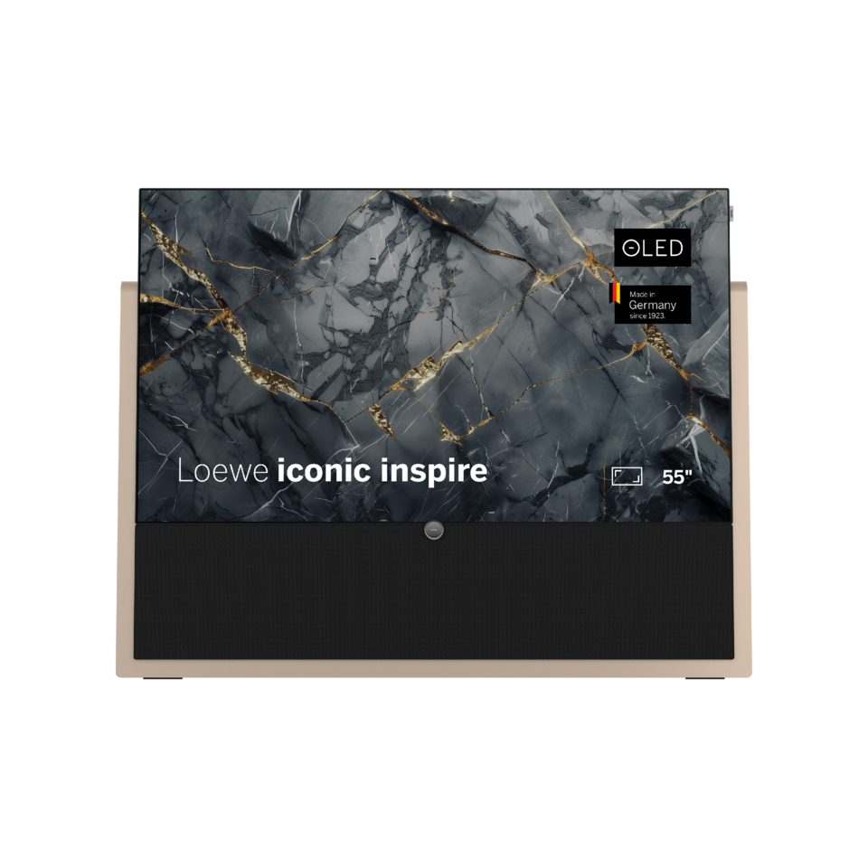 Loewe iconic inspire 55 Bronze OLED TV: Exklusiver 4K Design-Fernseher aus Syno-Stone