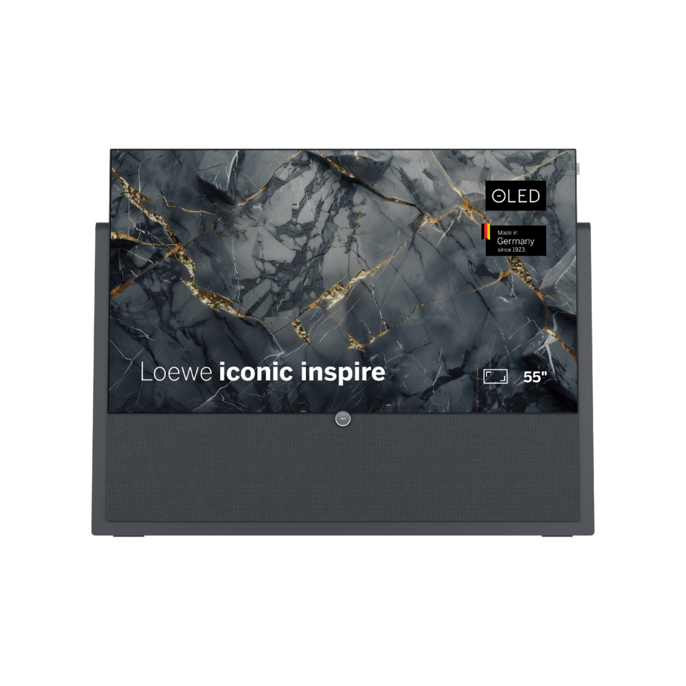 Loewe iconic inspire 55 Graphitgrau OLED TV mit integrierter Soundbar