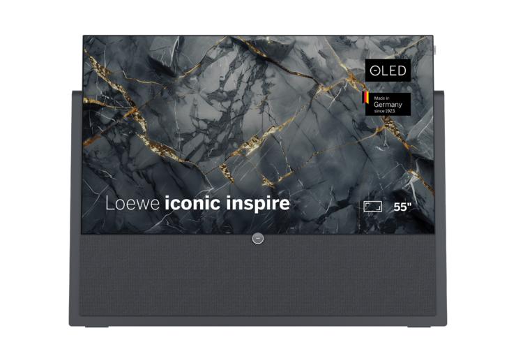 Loewe iconic inspire 55 Graphitgrau OLED TV mit integrierter Soundbar