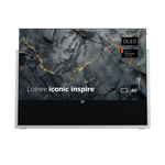 Lade das Bild in den Galerie-Viewer, Loewe iconic inspire 65 reinweiß OLED 4K Smart TV mit einzigartigem Stein-Design
