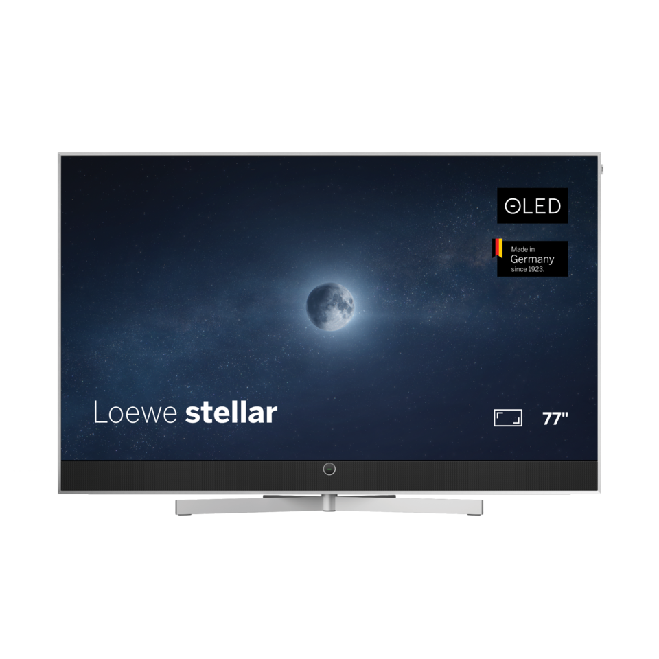 Loewe Stellar 77 dr+ Alu: 4K OLED Smart TV mit Dolby Atmos Sound