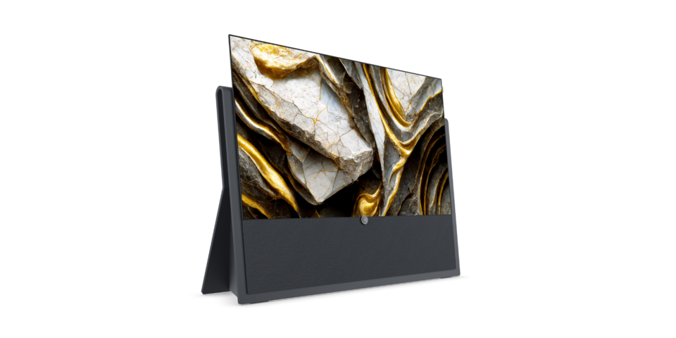Loewe iconic inspire 55 Elfenbeinsand OLED Smart TV mit Soundbar
