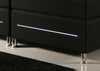 Luxuriöses Boxspringbett 'Rêve' mit LED-Beleuchtung, Matratze und Topper