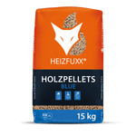 Lade das Bild in den Galerie-Viewer, Heizfuxx® Blue Holzpellets: ENplus A1 zertifiziert, Weichholz, hoher Heizwert, umweltfreundlich, 65x15kg Palette

