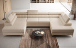 Lade das Bild in den Galerie-Viewer, Luxuriöses U-förmiges Bouclé Designersofa Aurea mit vielseitiger Schlaf- &amp; Klappfunktion
