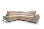 Lade das Bild in den Galerie-Viewer, Stille Designer Ecksofa mit Schlaf- und Klappfunktion – Modernes Luxus-Wohnzimmer-Sofa
