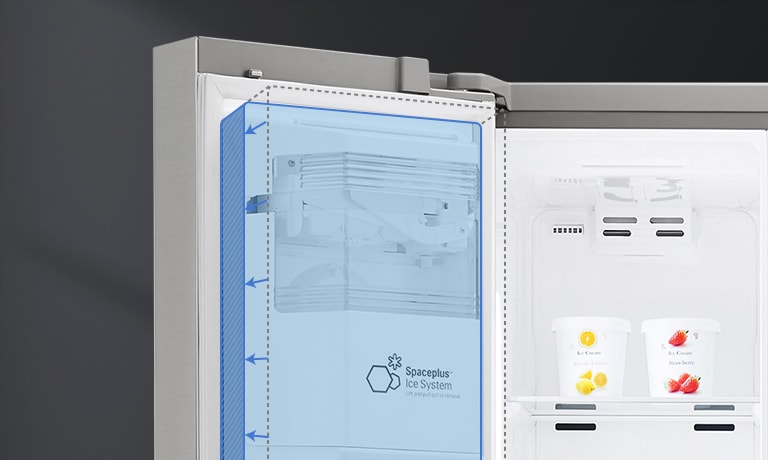 LG GSLE91EVAC Side-by-Side Kühlschrank 628L mit Eis- & Wasserspender