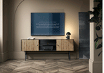 Lade das Bild in den Galerie-Viewer, Elegantes Modernes Designer Lowboard Valencia – Stilvolles TV-Möbel für Ihr Wohnzimmer
