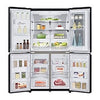 LG InstaView Multi-Door Kühlschrank: 638L Kapazität, Eisspender, Matte Black Steel