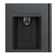 LG Side-by-Side Kühlschrank GSLV71MCTD, Matte Black, Total No Frost, Eis- & Wasserspender, ThinQ Smart