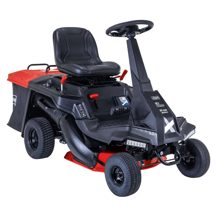 Scheppach MR225-61 Aufsitzmäher: Kraftvoller 6 PS Benzin-Rasentraktor für müheloses Mähen