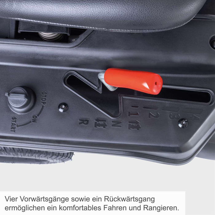 Scheppach MR225-61 Aufsitzmäher: Kraftvoller 6 PS Benzin-Rasentraktor für müheloses Mähen