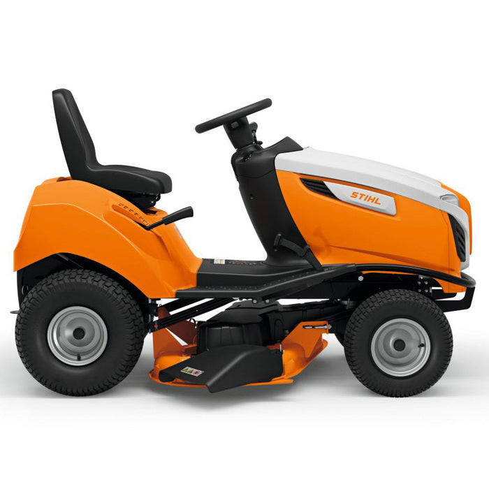 STIHL RT 4112 SZ Rasentraktor: Leistungsstarker 2-Zylinder Motor, 110 cm Schnittbreite, Hydrostatgetriebe, Seitenauswurf