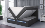 Lade das Bild in den Galerie-Viewer, Luxuriöses Boxspringbett Séjour mit LED-Beleuchtung &amp; Stauraum – Ultimativer Schlafkomfort
