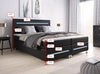 Séjour Boxspringbett mit LED-Beleuchtung, Kunstleder, Komfort, Taschenfederkernmatratze