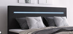 Lade das Bild in den Galerie-Viewer, Séjour Boxspringbett mit LED-Beleuchtung, Kunstleder, Komfort, Taschenfederkernmatratze
