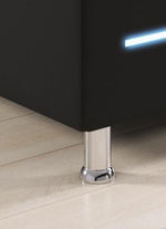 Lade das Bild in den Galerie-Viewer, Séjour Boxspringbett mit LED-Beleuchtung, Kunstleder, Komfort, Taschenfederkernmatratze
