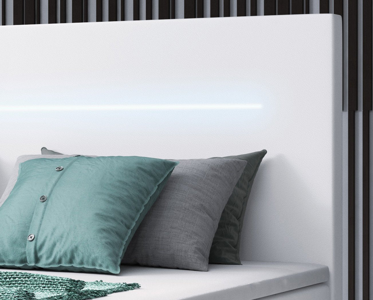 Luxuriöses Boxspringbett Séjour mit LED-Beleuchtung & Stauraum – Ultimativer Schlafkomfort