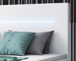 Lade das Bild in den Galerie-Viewer, Luxuriöses Boxspringbett Séjour mit LED-Beleuchtung &amp; Stauraum – Ultimativer Schlafkomfort
