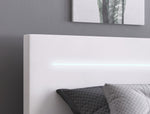 Lade das Bild in den Galerie-Viewer, Séjour Boxspringbett mit LED-Beleuchtung, Kunstleder, Komfort, Taschenfederkernmatratze
