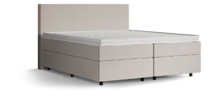 Boxspring-Welt Serie 1 Boxspringbett 180x200cm, Premium 7-Zonen-Taschenfederkern, hoher Schlafkomfort