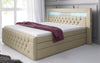 Luxuriöses Boxspringbett Sonno: LED, USB, Stauraum – Ultimativer Schlafkomfort