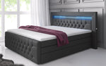 Lade das Bild in den Galerie-Viewer, Luxuriöses Boxspringbett Sonno: LED, USB, Stauraum – Ultimativer Schlafkomfort
