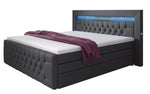Lade das Bild in den Galerie-Viewer, Luxuriöses Boxspringbett Sonno: LED, USB, Stauraum – Ultimativer Schlafkomfort
