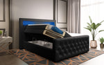 Lade das Bild in den Galerie-Viewer, Luxuriöses Boxspringbett Sonno: LED, USB, Stauraum – Ultimativer Schlafkomfort
