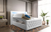 Luxuriöses Boxspringbett Sonno: LED, USB, Stauraum – Ultimativer Schlafkomfort