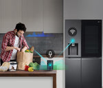Lade das Bild in den Galerie-Viewer, LG GSXV90BSDE InstaView Side-by-Side Kühlschrank mit Craft Ice &amp; Wasserspender
